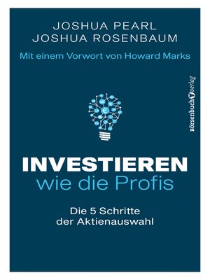 cover image of Investieren wie die Profis